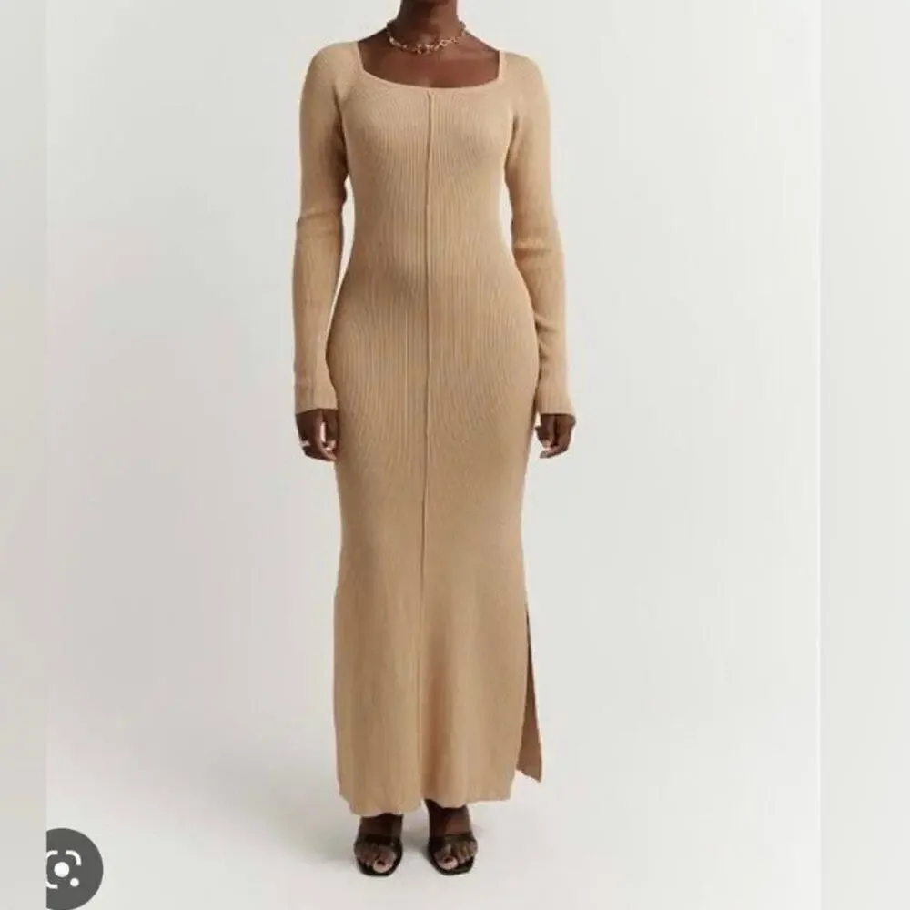 long red velvet dress long sleeve Red Velvet Long Sleeve Maxi Dress Small Regular